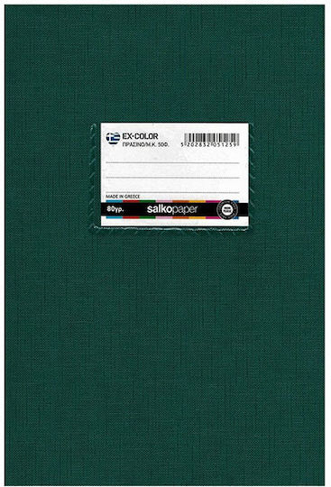 Salko Paper Heft Aufsatz (mit Rand) B5 50 Blätter Ex Color Grün 1Stück