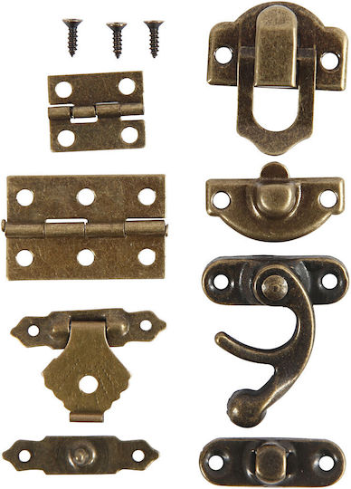 Μίνι Εξαρτήματα Antique Gold 16x19-21,5x31 Mm 15 Σετ