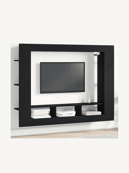 Stand TV Negru Stejar L152xA22xÎ113cm