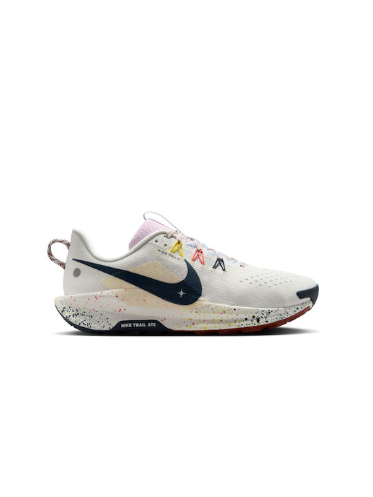 Pegasus Trail 5 Sport Shoes Trail Running Summit White / Football Grey / Pink Foam / Armory Navy