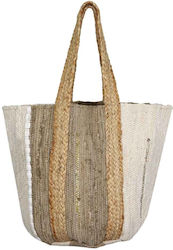 Aquablue Wicker Beach Bag Beige