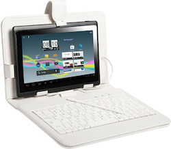 Tracer Flip Cover με Πληκτρολόγιο (Up to 7" tablets) Λευκή