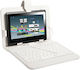 Tracer Flip Cover με Πληκτρολόγιο Λευκή (Up to 7" tablets)