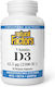 Natural Factors Vitamin D3 for Immune System Boost & Bone Health 2500iu 62.5mg 1 Tablets 90 caps