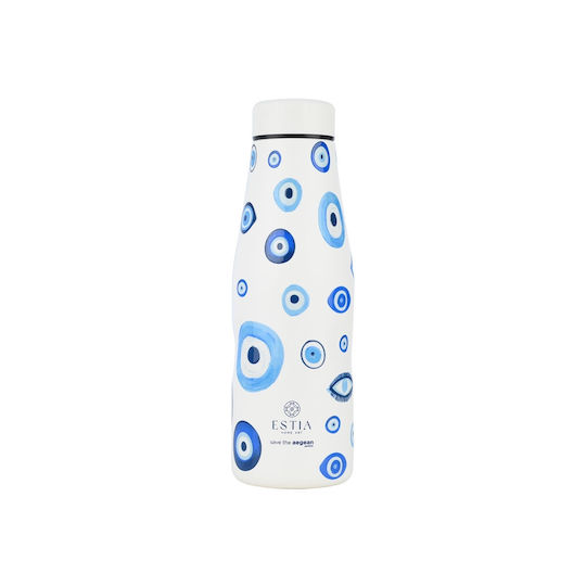 Estia Travel Flask Save the Aegean Ανακυκλώσιμο Μπουκάλι Θερμός Ανοξείδωτο BPA Free 500ml Spirit Luck