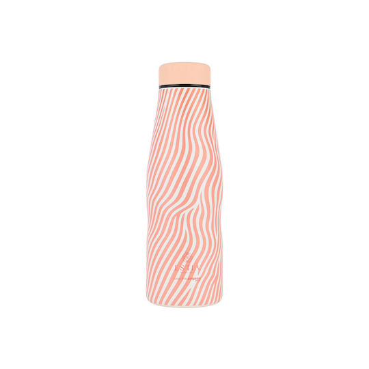 Estia Travel Flask Save the Aegean Recyclable Thermos Bottle Stainless Steel BPA Free 500ml Soft Ripple