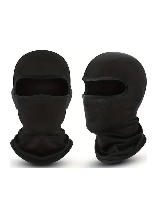 Full Face Unisex Beanie Knitted in Black color