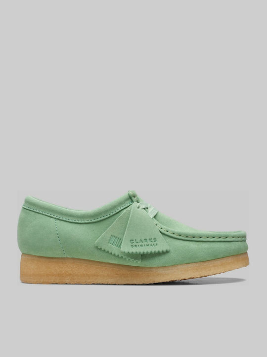 Clarks Γυναικεία Μοκασίνια σε Πράσινο Χρώμα