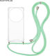 Sonique Armor Clear Silicone Case with Cord for...