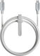 Nomad Kevlar Braided USB 2.0 USB-C Cable Male - USB-C 240W PD White 1.5m