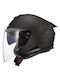 LS2 Verso II OF618 Black Matt Κράνος Μηχανής Jet ECE 22.06 1500gr με Sunvisor