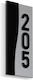 Adhesive Sign Number Frame ''Your Choice of Numbering'' 70mmx160mm Inox Matte Black Acrylic Plastic 3mm No 767488