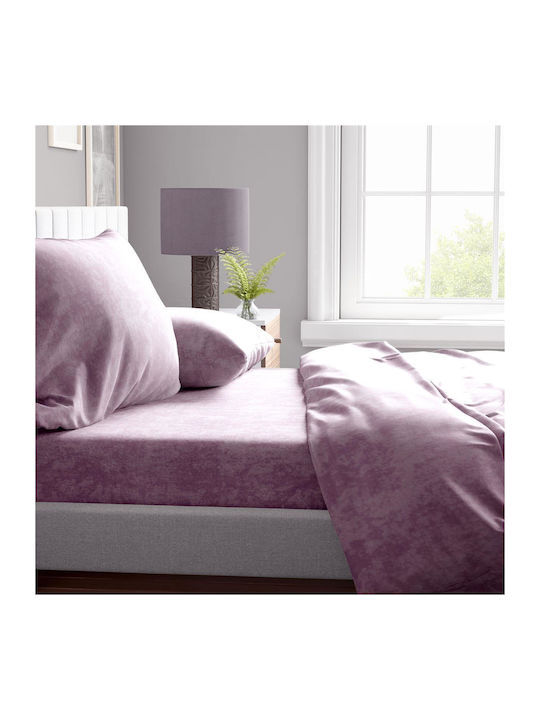 Dimcol Shadow Σεντόνι Μονό 160x240εκ. Light Purple