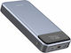 Swissten Laptop Power Bank 30000mAh 133W with USB-A Port and 2 USB-C Power Delivery Ports Gray
