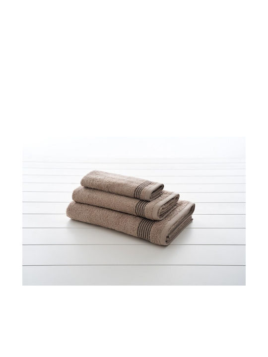 Vesta Home Set of Bath Towels 3 pcs Mara 2 Brown Weight 480gr/m²
