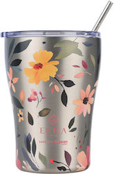 Estia Coffee Mug Save The Aegean 350ml Silver Botanic