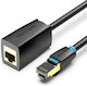Vention Ikhbh Network Extension Cable From Rj-45 F To Rj-45 M Sstp Cat.8 2m Black