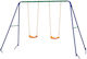 Playground Set 2 Swings Multicolour for Kids 3-8 Years 269x160x180 Cm