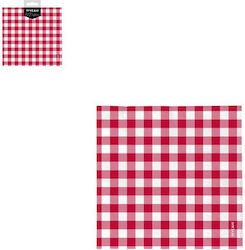 Red Checkered Napkins 20 Pcs