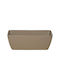 Miltoplast Naxos Planter Box Plastic Taupe 40x14x19cm.