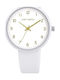 Just Watch Women's Watch with White Rubber Strap
