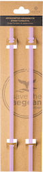 Estia Straw Tumbler XL Straw for Thermos 900ml made of Plastic Lavender Purple 2τμχ Lilac
