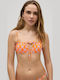 Strapless Bikini Top Πορτοκαλί