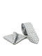 Legend Accessories Men's Tie Set Printed in Silver Color