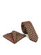 Legend Accessories Men's Tie Set Printed in Burgundy Color