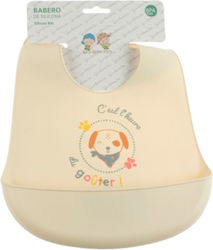 Gamberritos Kids Wasserdicht Lätzchen Silikon mit Taste & Tasche Beige Gamberritos Kids Wasserdicht Lätzchen Silikon mit Taste & Tasche Beige
