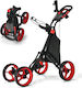 Costway Foldable Aluminum Golf Cart Adjustable Handle Storage Space Sp37604re