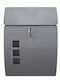 Import Hellas Outdoor Mailbox Metallic in Gray Color