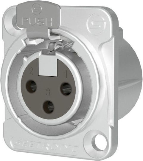 Seetronic Mk3f2c Βύσμα Σασί Xlr 3pin Θηλυκό Βύσμα Σασί Xlr 3pin Αρσενικό