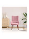 Sessel Samt Pink 63x67x94cm