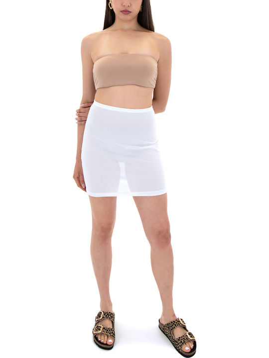 Underskirt Mini Rock Weiß