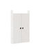 vidaXL Ușă De Dulap Rectangular Din Lemn Masiv Alb 50x82x9cm 868171