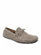 Men's Leather Moccasins Beige