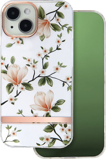 TelForceOne Ultra Trendy Umschlag Rückseite Silikon / Kunststoff Rosa (iPhone 15)