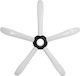 Freebox Star Shaped Chair Base aus Polypropylen Geeignet für Stuhl,Stock White