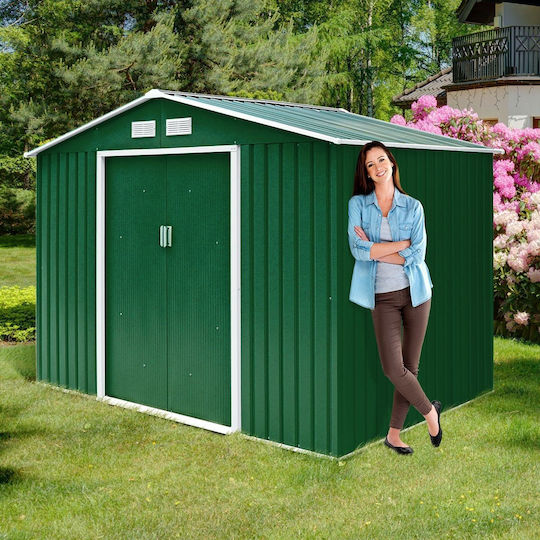 Metallic Garden Shed Galvanized 2.13x1.27x1.85m Metallic Garden Shed Galvanized 2.13x1.27x1.85m