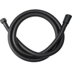 Inter Ceramic Σπιράλ Ντουζ Idc Anti Twist Μαύρο Ματ 150 180cm