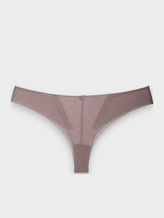 Norddiva Lace Underwear Set with Bra & Brazil Pink