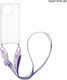 Silicone Case Strap Sonique Armor Clear Xiaomi ...
