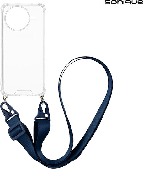 Silicone Case Strap Sonique Armor Clear Xiaomi Poco F7 Pro 5g Poco F7 Ultra 5g Dark Blue