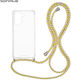 Sonique Armor Clear Silicone Case with Lanyard ...