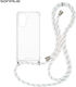 Silicone Case with Cord Sonique Armor Clear Xia...