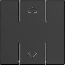 Seano Scs Cover Plate Up Down 2 Elements Dark Grey