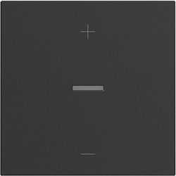 Seano 3-Gang Dimmer Plate Dark Grey