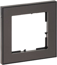 Seano 1-Gang Frame Dark Stainless Steel