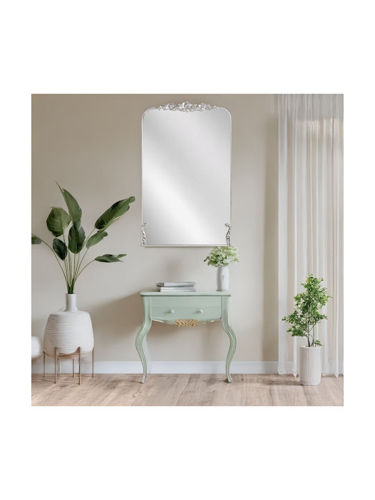 Artekko Wall Mirror with Silver Metallic Frame ...